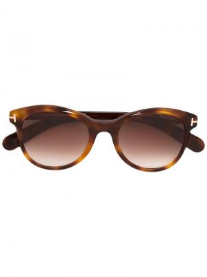 Солнцезащитные очки Tom Ford Eyewear. Цвет: коричневый