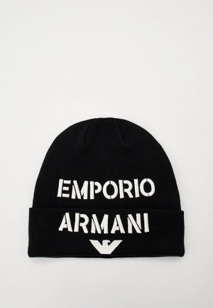 Шапка Emporio Armani. Цвет: черный
