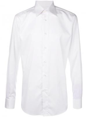Классическая рубашка Brioni. Цвет: белый