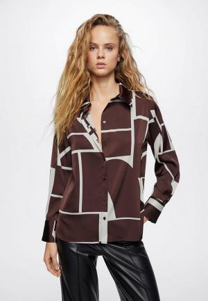 Блуза Mango. Цвет: коричневый