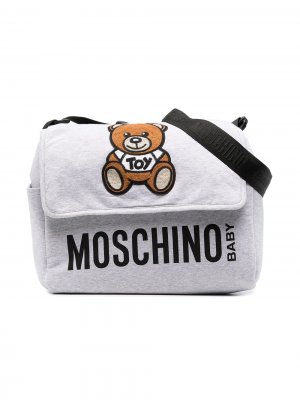 Сумка на плечо Toy Bear Moschino Kids. Цвет: серый