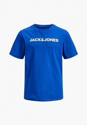 Футболка Jack & Jones. Цвет: синий