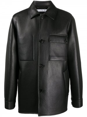 Куртка с воротником Acne Studios. Цвет: черный