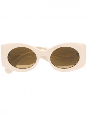 Солнцезащитные очки с логотипом Gucci Eyewear. Цвет: нейтральные цвета