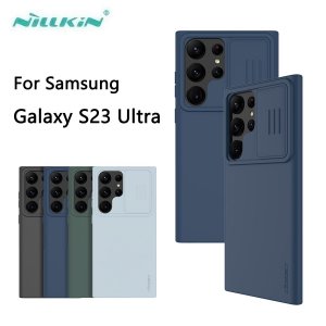 Чехол Nillkin CamShield для Samsung Galaxy S23 Ultra, шелковистая силиконовая защита объектива, задняя крышка
