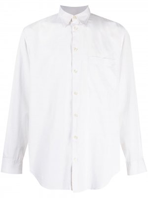 Рубашка 1990-х годов со срезанным воротником Giorgio Armani Pre-Owned. Цвет: белый