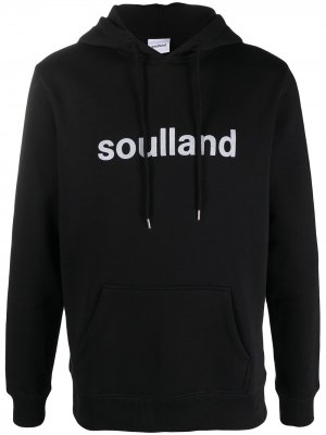 Худи с логотипом Soulland. Цвет: черный
