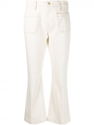 Укороченные расклешенные джинсы Le Bardot FRAME. Цвет: нейтральные цвета