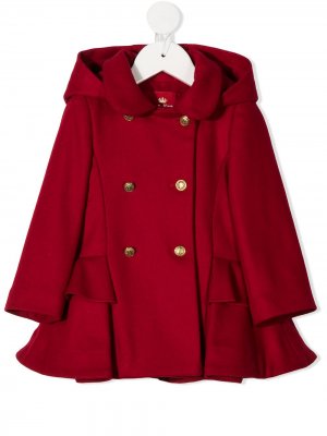 Двубортное расклешенное пальто Lapin House. Цвет: красный