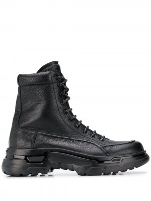 Ботинки в стиле милитари Giorgio Armani. Цвет: черный