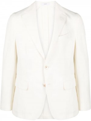 Однобортный пиджак Boglioli. Цвет: белый