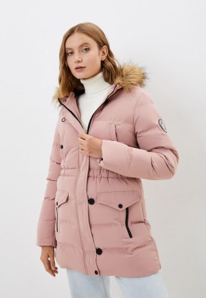 Куртка утепленная Brave Soul. Цвет: розовый