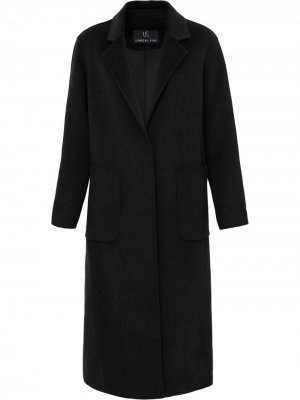 Фетровое пальто Loving Unreal Fur. Цвет: черный