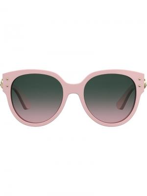 Солнцезащитные очки Teddy Bear Moschino Eyewear. Цвет: розовый