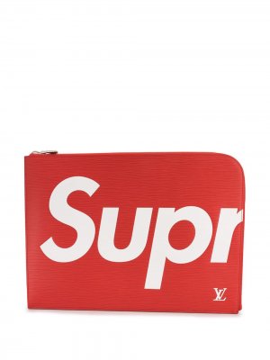Клатч Jules GM из коллаборации с Supreme pre-owned Louis Vuitton. Цвет: красный