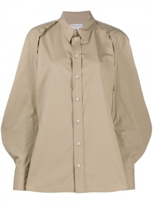 Блузка с пышными рукавами Bottega Veneta. Цвет: нейтральные цвета