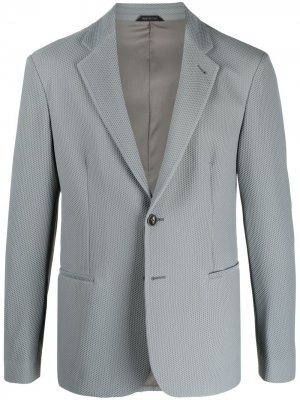 Однобортный пиджак Giorgio Armani. Цвет: синий