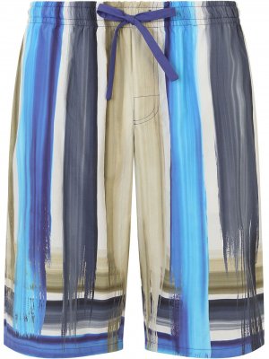 Спортивные шорты из джерси с принтом Dolce & Gabbana. Цвет: синий