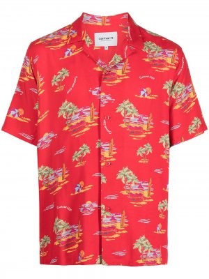 Beach bowling shirt Carhartt WIP. Цвет: красный