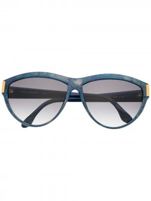 Солнцезащитные очки 1980-х годов Yves Saint Laurent Pre-Owned. Цвет: синий