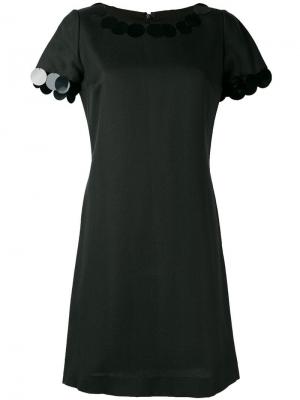 Платье с короткими рукавами William Vintage. Цвет: черный