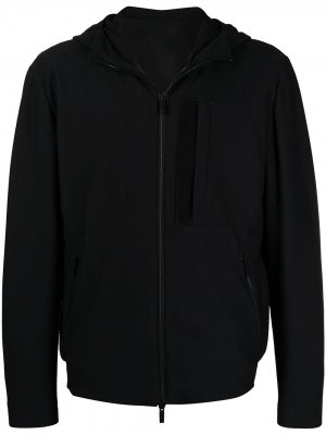 Куртка на молнии с капюшоном Giorgio Armani. Цвет: черный
