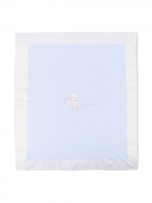 Одеяло с вышивкой Le Bebé Enfant. Цвет: синий