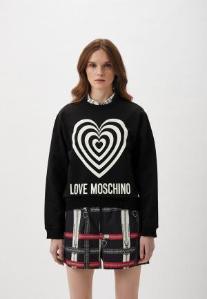 Свитшот Love Moschino. Цвет: черный