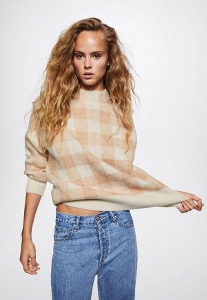 Свитер Mango. Цвет: бежевый