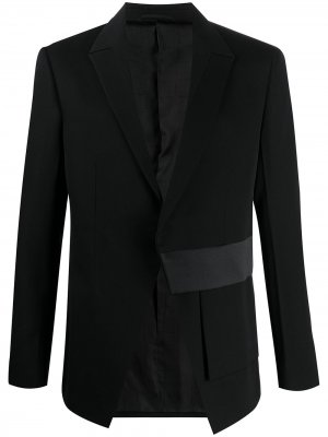 Пиджак с атласной вставкой 1017 ALYX 9SM. Цвет: черный