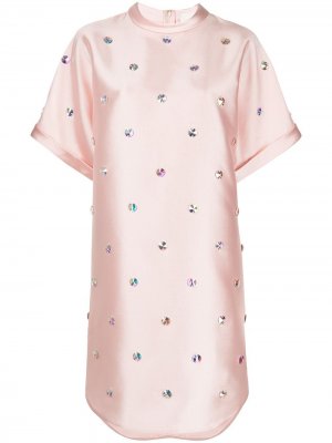 Платье-футболка Rowena Khoon Hooi. Цвет: розовый
