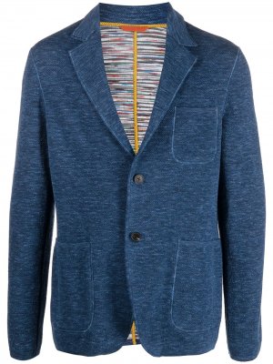 Однобортный пиджак Missoni. Цвет: синий