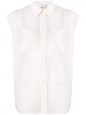 Блузка с рукавами кап 3.1 Phillip Lim. Цвет: белый