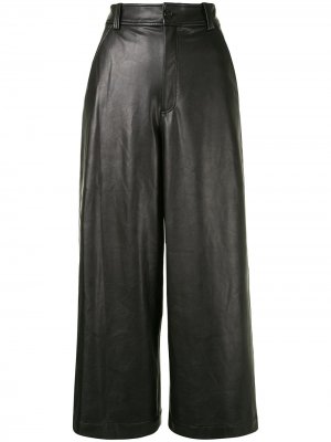 Укороченные широкие брюки Wiles A.L.C.. Цвет: черный