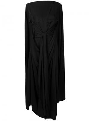 Платье с воротом-хомут JW Anderson. Цвет: черный