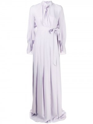 Расклешенное платье макси Roland Mouret. Цвет: розовый