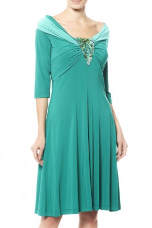 Платье Maria Grazia Severi. Цвет: зеленый