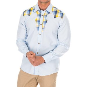 Мужская рубашка с длинным рукавом и воротником лацканами BFH0390 Armand basi