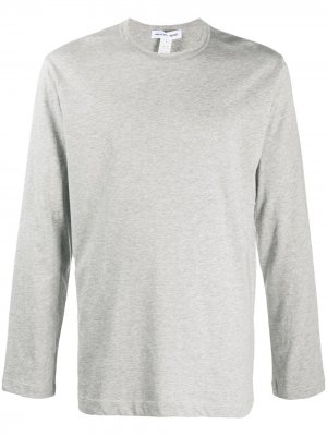 Топ с длинными рукавами и логотипом Comme Des Garçons Shirt. Цвет: серый