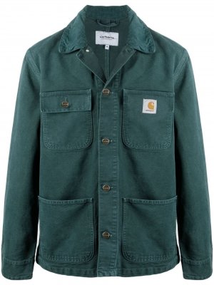 Джинсовая куртка с нашивкой-логотипом Carhartt WIP. Цвет: зеленый