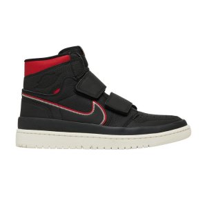 Air  1 Retro High Double Strap Черные красные мужские кроссовки AQ7924-016 Jordan