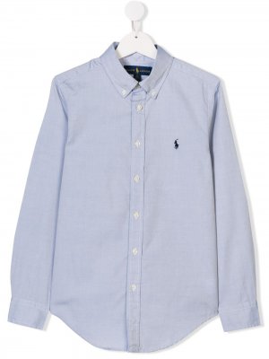 TEEN classic oxford shirt Ralph Lauren Kids. Цвет: синий