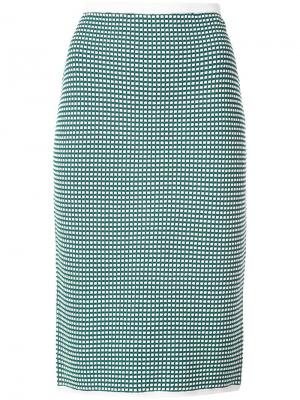 Трикотажная юбка Dvf Diane Von Furstenberg. Цвет: зеленый