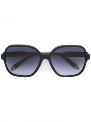 Солнцезащитные очки в квадратной оправе Victoria Beckham. Цвет: черный