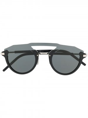 Солнцезащитные очки в круглой оправе Dior Eyewear. Цвет: черный