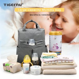 Сумки для подгузников  Mommy, детских подгузников, дизайнерская сумка кормления, модные женские маленькие рюкзаки путешествий, ухода за ребенком, мамы Tigernu