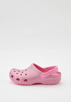 Сабо Crocs. Цвет: розовый
