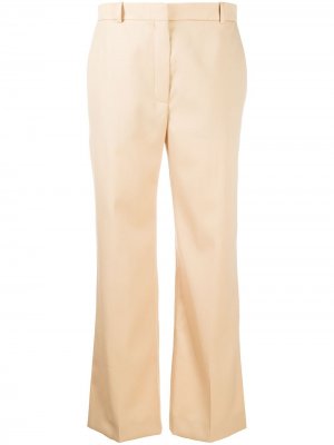 Прямые брюки средней посадки Nina Ricci. Цвет: коричневый