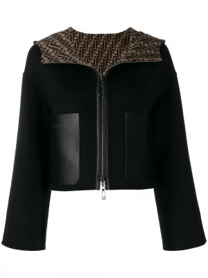Двусторонняя куртка с капюшоном Fendi. Цвет: черный