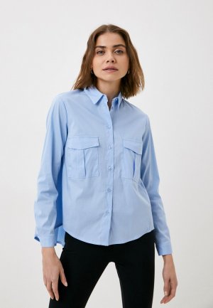 Рубашка Rinascimento. Цвет: голубой
